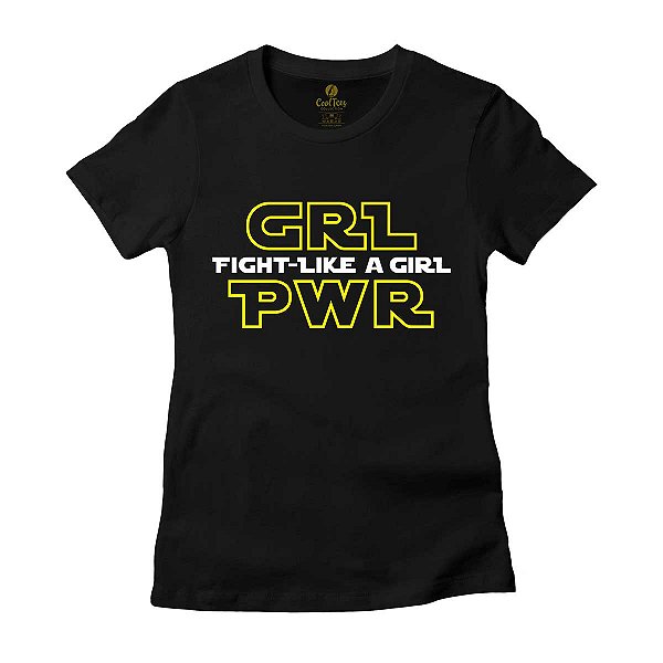 Camiseta Geek Feminina Series e Cinema Cool Tees Girl Power
