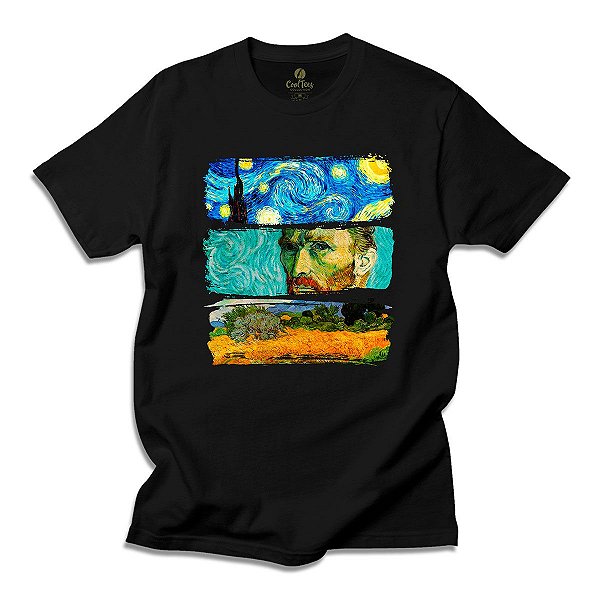 Camiseta Arte e Cultura Cool Tees Van Gogh Pop Art