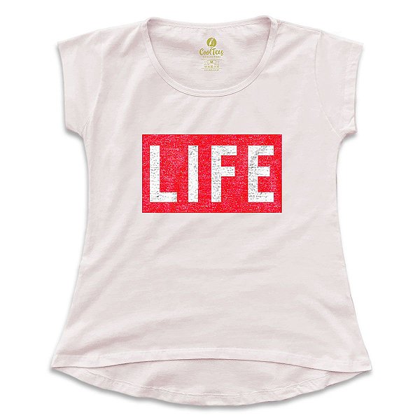 Camiseta Feminina T-Shirt Cool Tees Revista Life Magazine