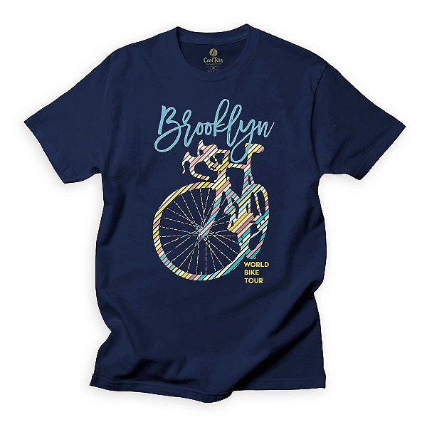 Camiseta Ciclistas Cool Tees Bicicleta Brooklyn Bike Tour
