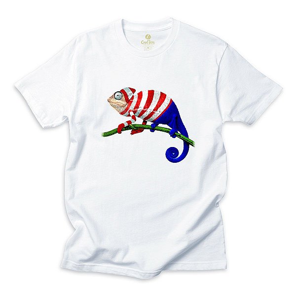 Camiseta Criativa Cool Tees Camaleao Wally