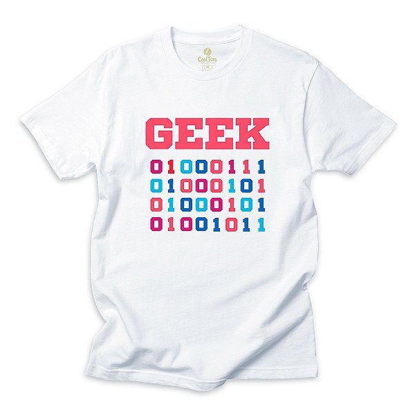 Camiseta Geek Cool Tees Codigo Binario