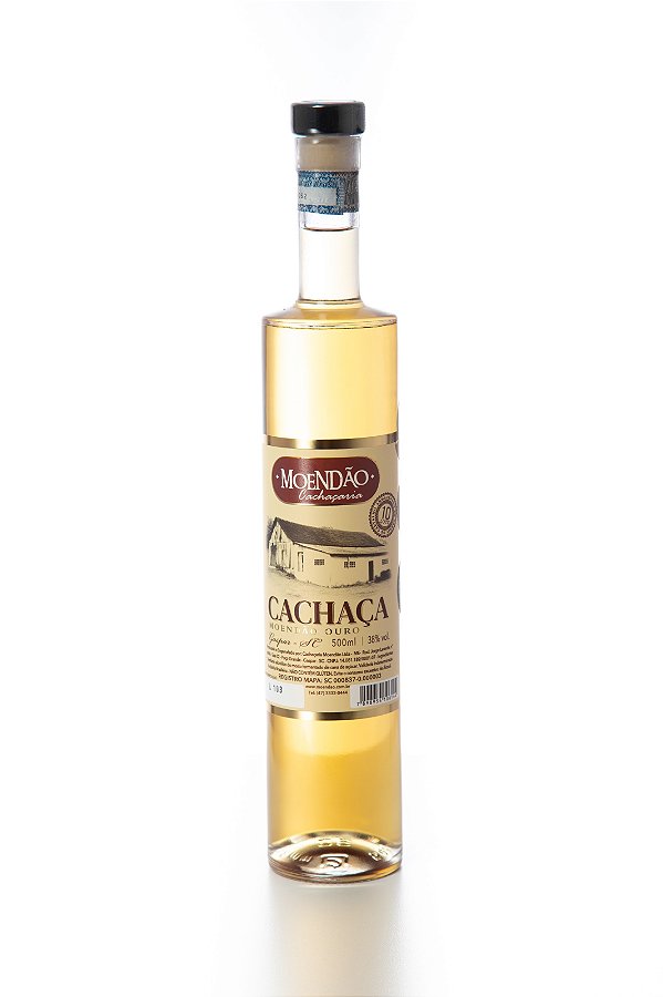 Cachaça Artesanal Moendão Ouro Reserva 10 Anos