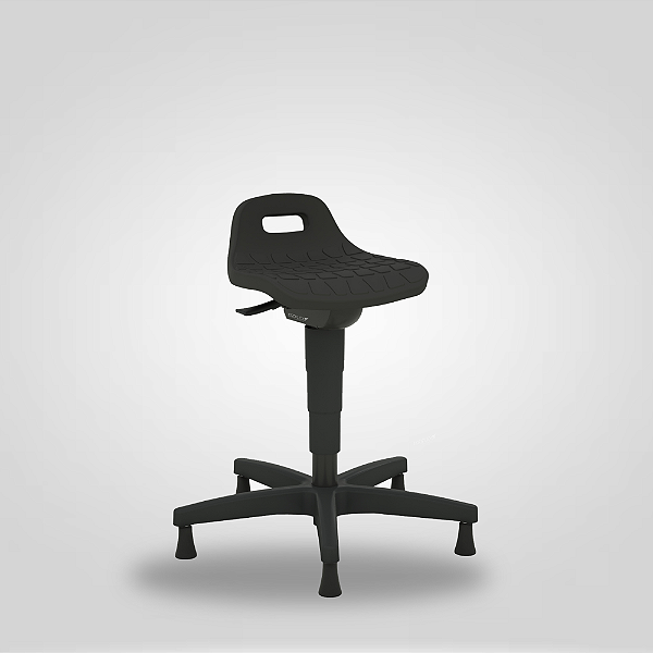 Banco Semi-Sentado pu Preto