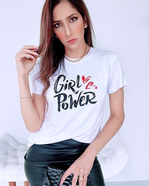 Camiseta T-shirt Girl Power (Viscolaycra) - BLB