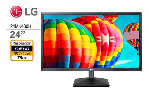 Monitor LG 23.8' IPS, Full HD, HDMI, VESA, Ajuste de Ângulo - 24MK430H -  Ncam Multitech