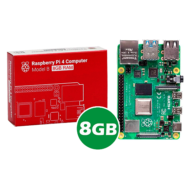 Placa Raspberry Pi 4 Model B 8gb - Ncam Multitech