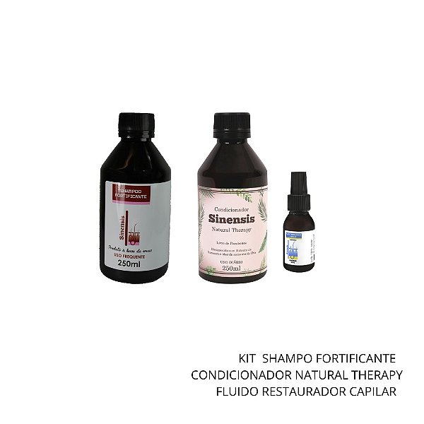 Kit Shampoo Fortificante+Condicionador N. Therapy+Fluido Capilar | | restaura e vitaliza os cabelos