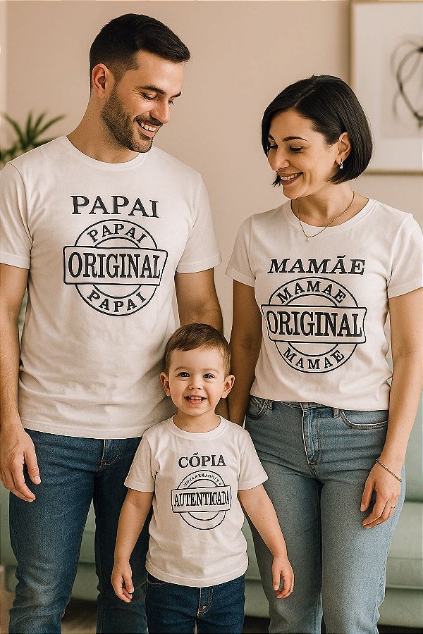 Kit família copia autêntica branca