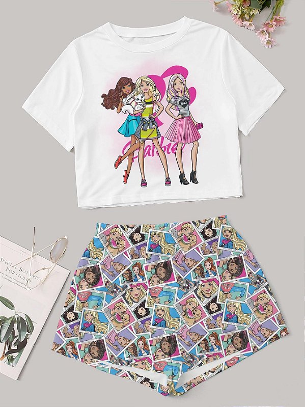 Pijama Verão personagem Barbie