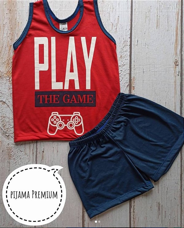 Pijama Infantil Regata Play Vermelho