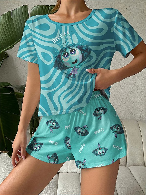 Pijama Adulto Feminino Divertidamente Inveja