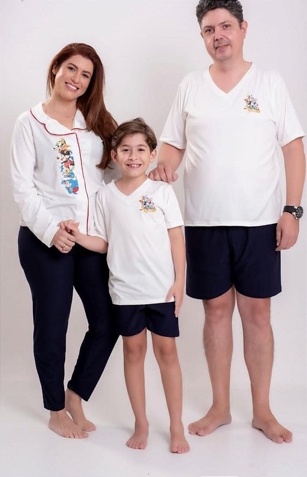 Kit Pijama Família Disney