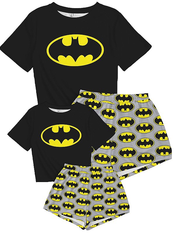 Kit Pijama Pai e filho Batman 2