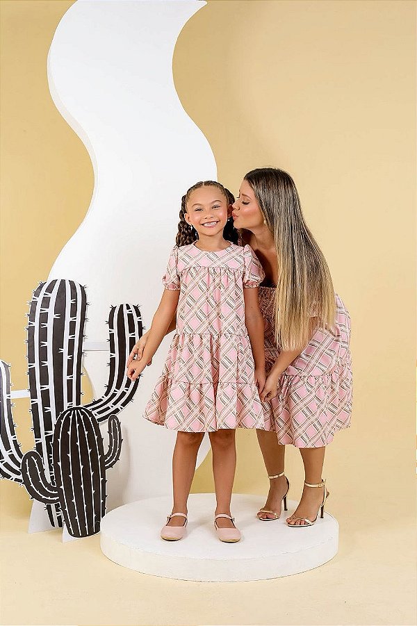Vestido Tal Mãe, Tal Filha Carol– Kit Mãe e Filha