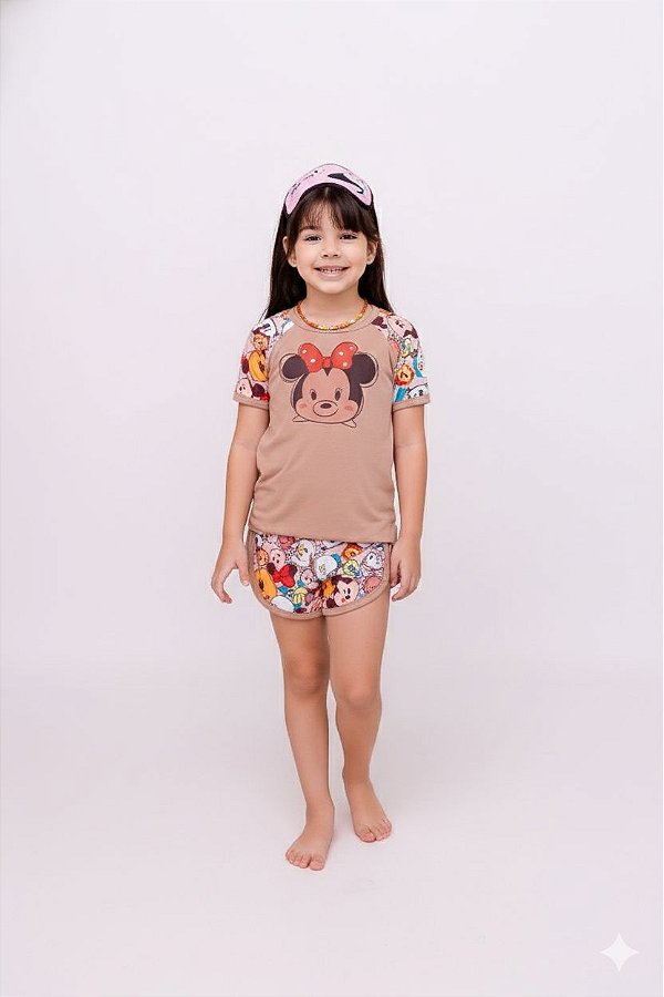 Pijama Infantil Curto Minnie