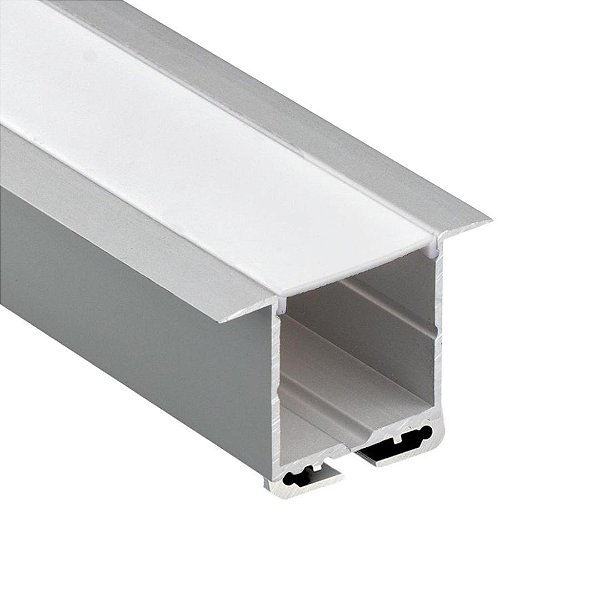 Perfil de LED Alumínio Embutir 3,6x2,8cm Barra 2m