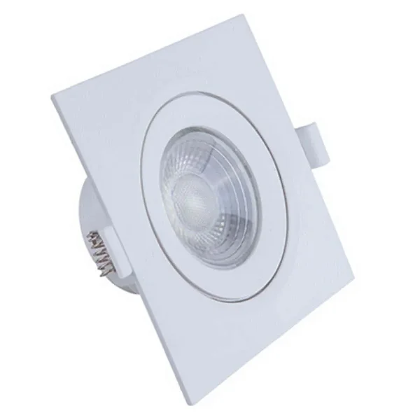 Spot LED 5w Direcionável Quadrado Branco Neutro