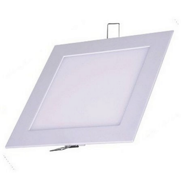 Plafon LED 12w Embutir Quadrado Branco Neutro