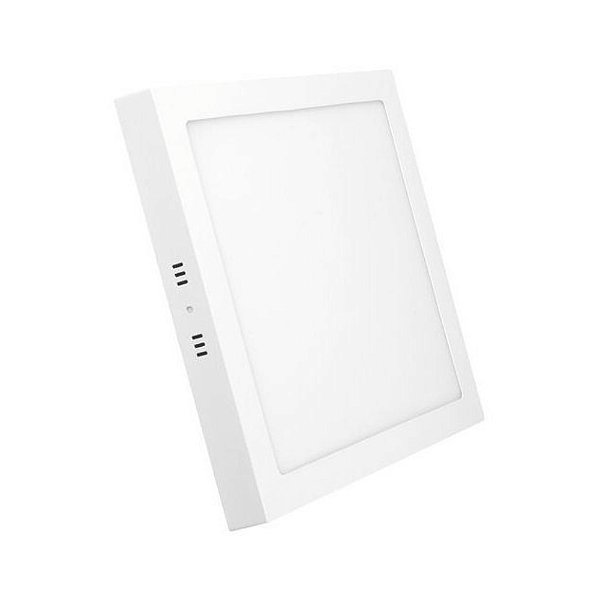 Plafon LED 24w Sobrepor Quadrado Branco Neutro