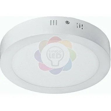 Plafon Led 24w Sobrepor Redondo Branco Neutro
