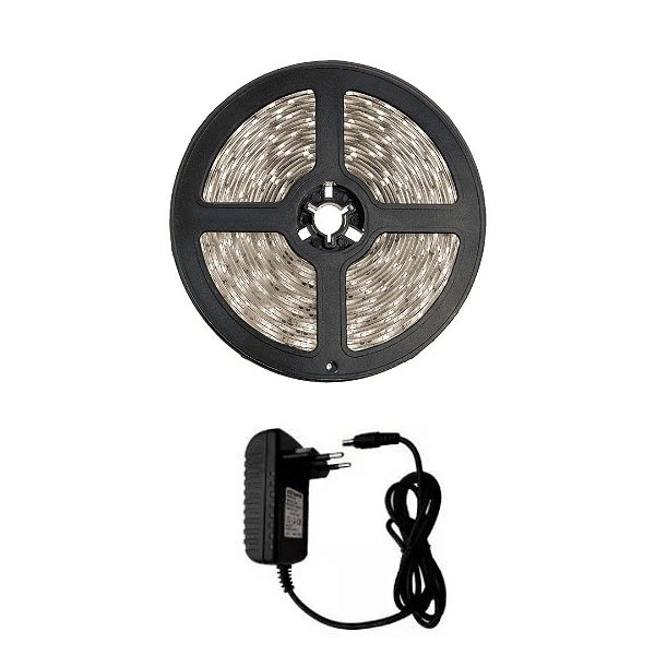 Fita de LED 3528 com 5 Metros Branco Neutro