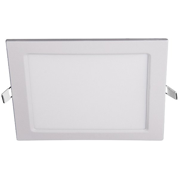 Plafon LED 24w Embutir Quadrado Branco Quente