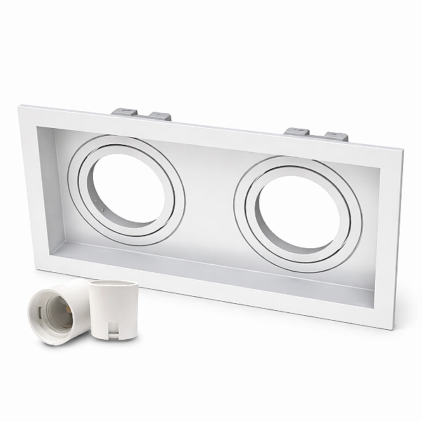 Embutido de Teto Face Recuada Duplo - PAR20