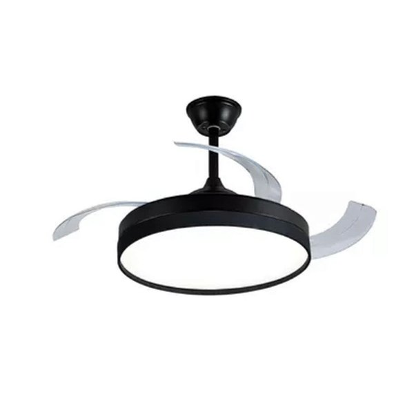 Ventilador De Teto Retrátil Controle Remoto | Led 3 Cores
