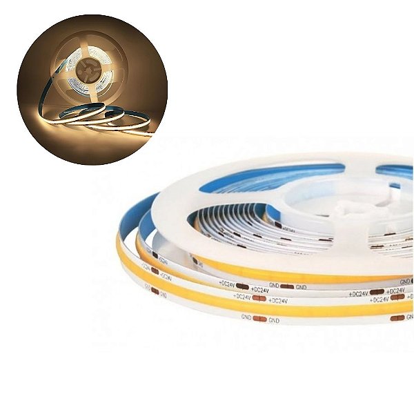 Fita de LED COB 5 metros Branco Neutro 12v