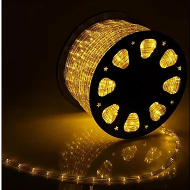 Mangueira de LED 5050 Chata Branco Quente o METRO