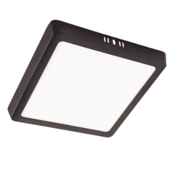 Plafon Led 18w Sobrepor Quadrado Branco Frio - PRETO