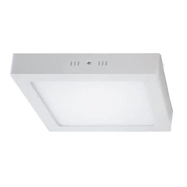 Plafon LED 18w Sobrepor Quadrado Branco Neutro