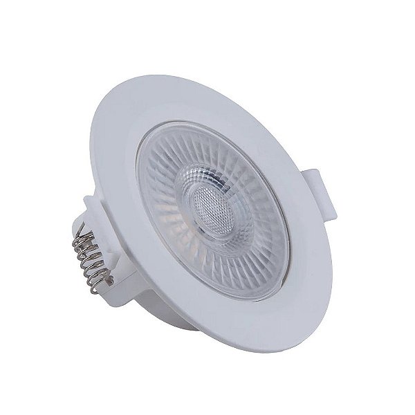 Spot LED 5w Direcionável Redondo Branco Quente