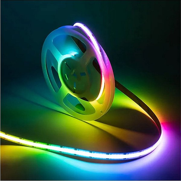 Fita de LED COB Digital 5 metros RGB