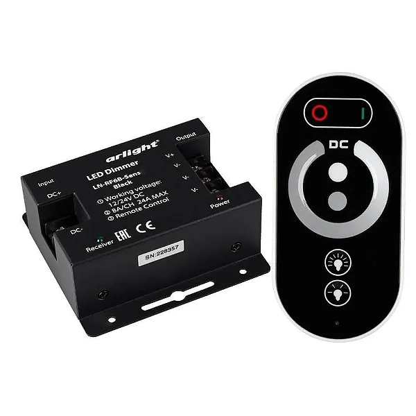 Dimmer C/ Controle Touch Para Fita LED Cor Unica 12v - 24v