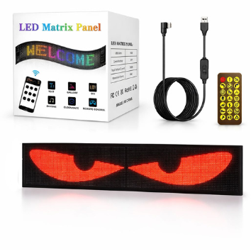 Painel Flexível De Led Letreiro Carro/Comércio - 100x350mm