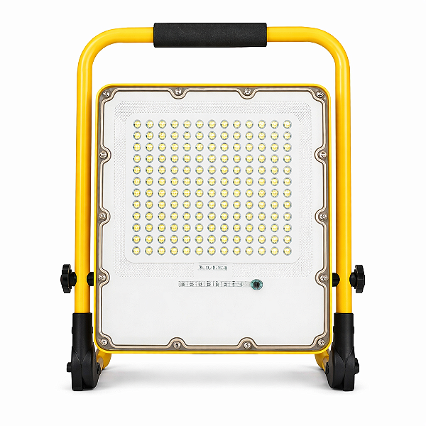 Refletor Holofote Led C/ Bateria Recarregável Portátil 300W