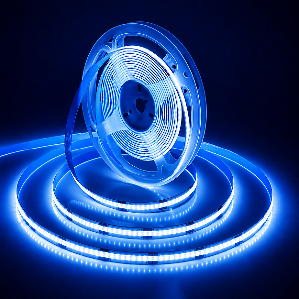 Fita LED COB Azul com Plug 10 Metros / 127v