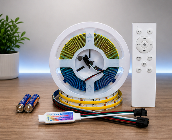 Fita LED Corre COB 3 Tons 10 metros - 12v