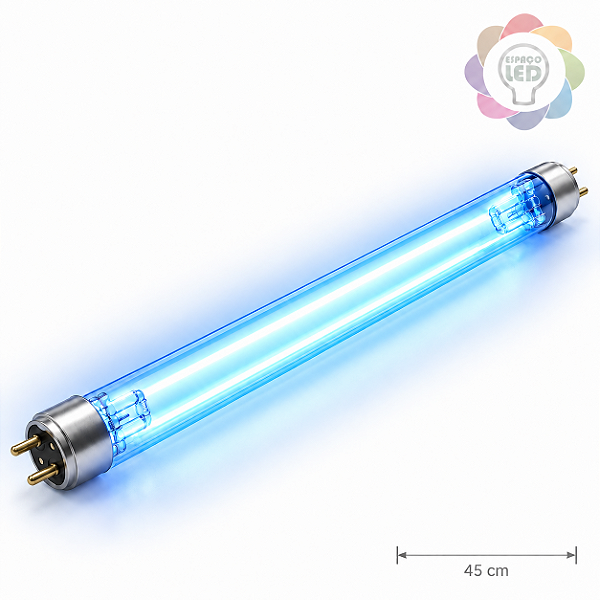 Lâmpada UV Germicida 15W Tubular T8 G13 45 cm