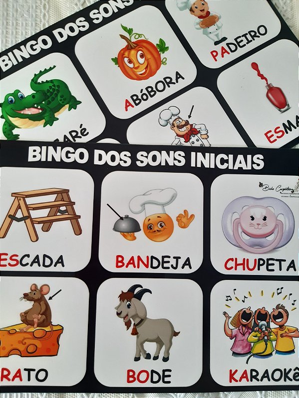 BINGO DOS SONS INICIAIS