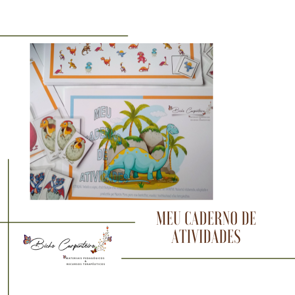 MEU CADERNO DE ATIVIDADES - TEMA DINOSSAURO (PDF)