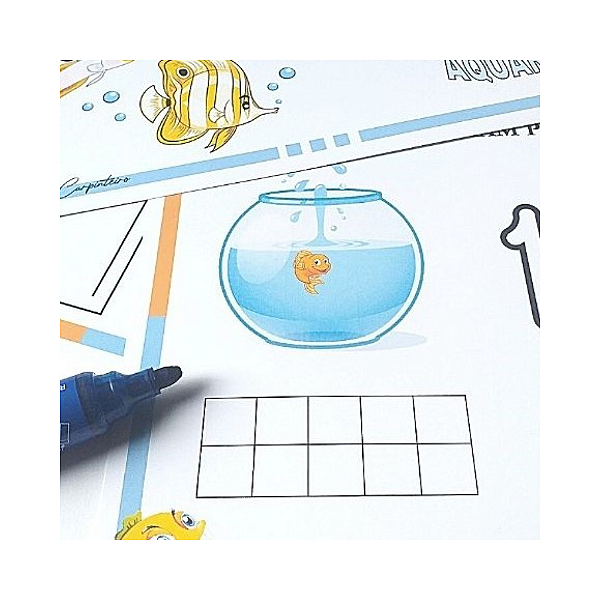 QUANTOS PEIXINHOS TEM NO AQUÁRIO? ATIVIDADE DE MATEMÁTICA DE 1 A 10
