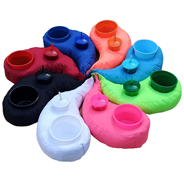 ALMOFADA KIT PIPOCA YIN YANG COLORS + 2 COPOS COM TAMPA E CANUDO