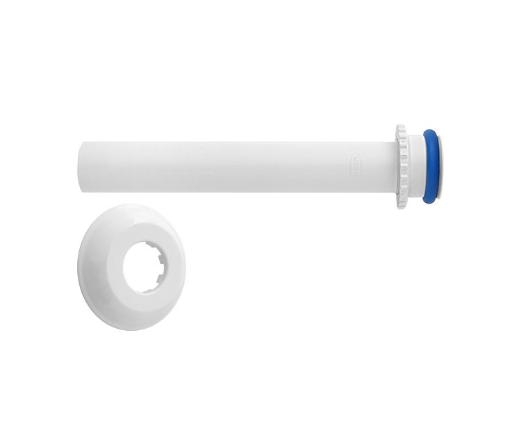 Blukit Tubo de Ligacao Ajustavel Para Vaso Sanitario em ABS (Plastico de Engenharia) Dn 38x 260 mm 290410-41