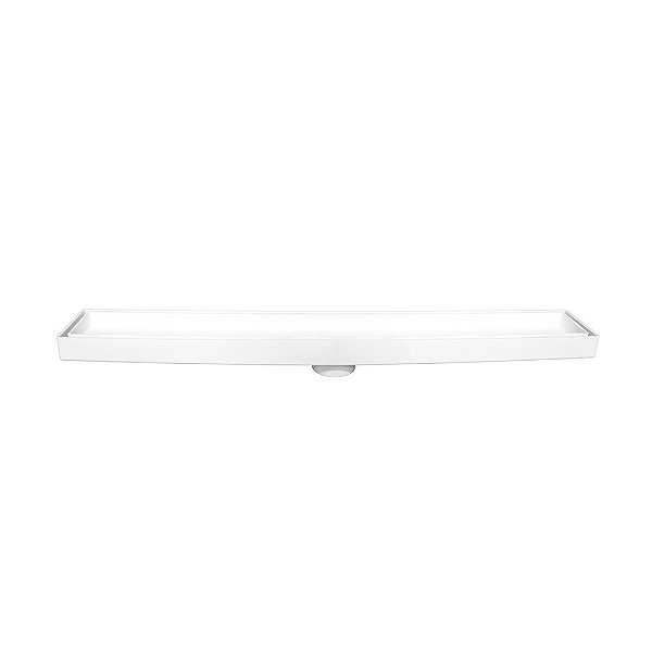 Estrela Ralo Invisivel Linear 5x70cm Cor: Branco Material: PVC - 1712