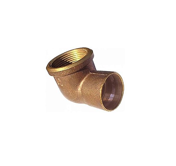 Eluma Cotovelo Femea N.10 Bronze Com Anel de Solda - 15x1/2"