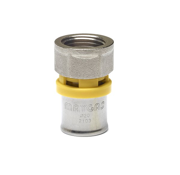 Prensar Gas Conector Rosca Femea Fixa Dn 20x3/4"