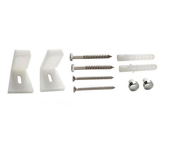 Blukit Kit Parafuso Inox Fixação Lateral para Vaso Sanitário Bucha N.10 - 100552